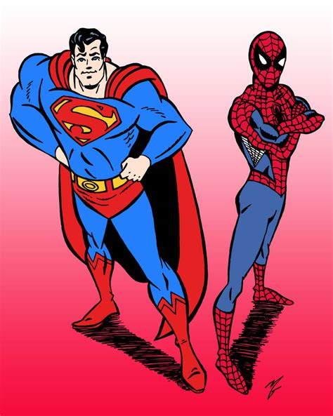 Superman and Spider-Man by edCOM02 on DeviantArt