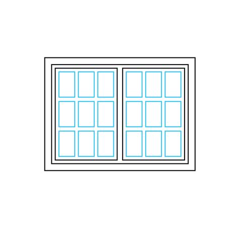 How to Draw A Window Step by Step