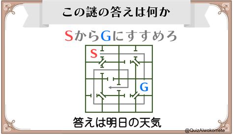 【謎解き】愛謎 難易度★3「不実な迷路」 理事のクイズより愛をこめて