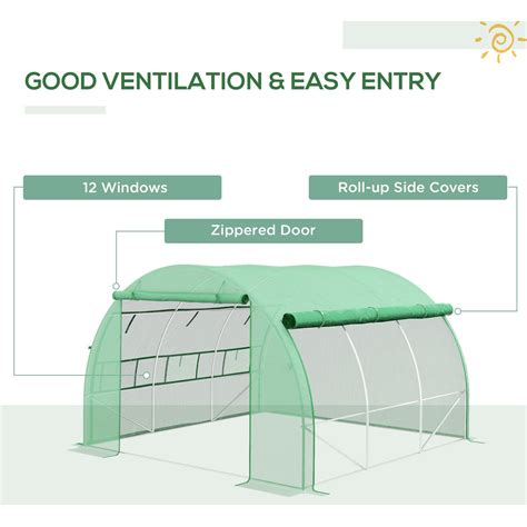 Polytunnel Greenhouse Walk In Grow House Tent