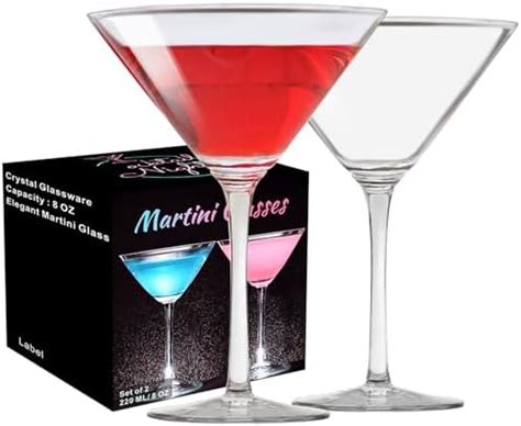 Paracity Martini Glasses Set Of Crystal Coupe Glasses Hand Blown