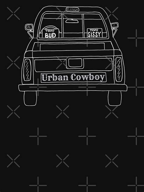 Urban Cowboy Truck Bud Sissy Plates T Shirt By Dmbdana Redbubble