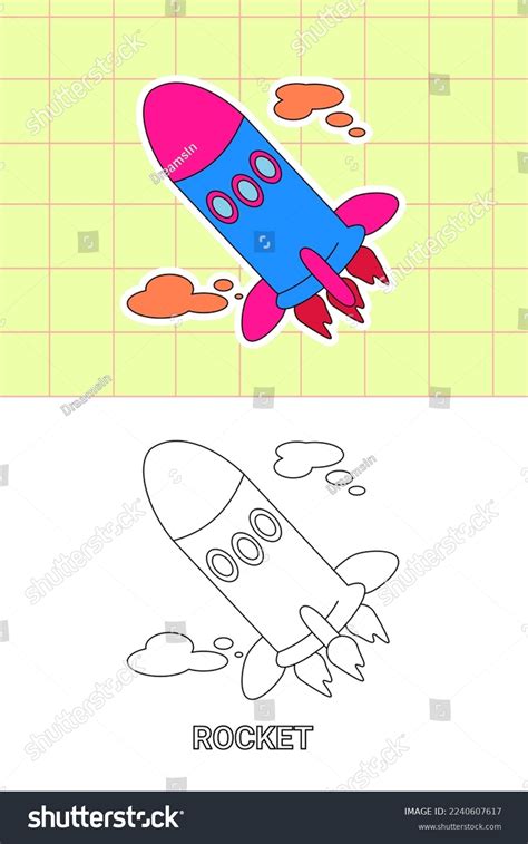 Colouring Pages Transportaion Cartoon Kids Stock Vector Royalty Free