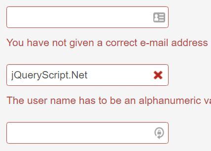 JQuery Form Validation Plugins JQuery Script