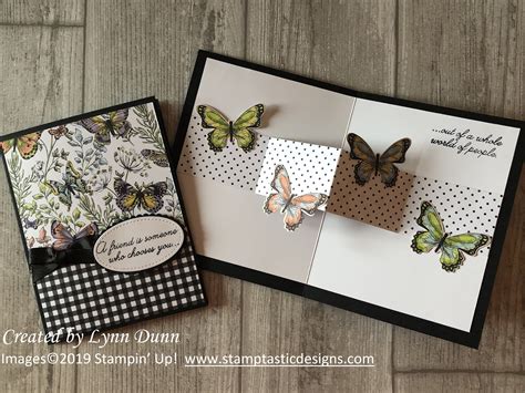 3D Pop Up Butterfly Card - Lynn Dunn - Stamptastic Designs