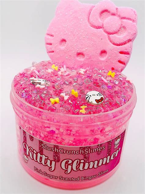 Kitty Glimmer Slime Diy Slime Bingsu Slime Clay Kit Slime Scented Slime Best Slime Shop