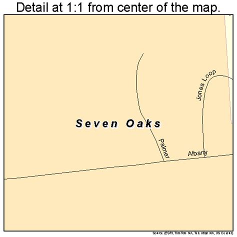 Seven Oaks Texas Street Map 4866884