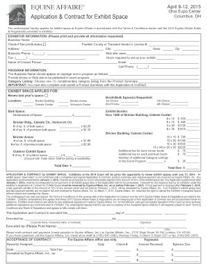 Fillable Online Exhibit Rules And Regulations Equine Affaire Fax