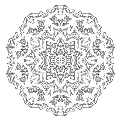 Premium Vector Beautiful Line Art Mandala Design