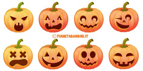 Immagini di Zucche di Halloween da Stampare e Ritagliare ...