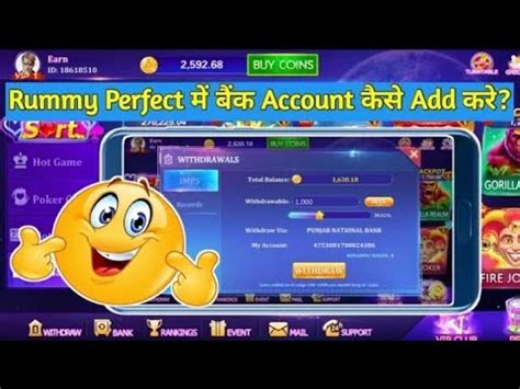 How To Add Bank Account In Rummy Perfect Rummy Perfect Withdrawal