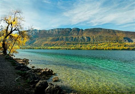 Automne Soleil D Automne Sur Le Lac D Annecy Photo Paysage