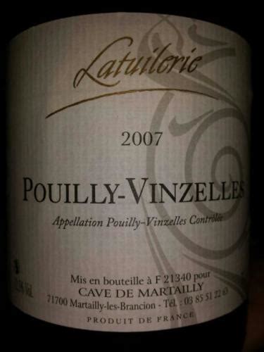 Martailly Latuilerie Pouilly Vinzelles Vivino US