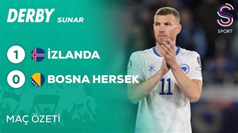 İzlanda 1 0 Bosna Hersek EURO 2024 Avrupa Şampiyonası Elemeleri J