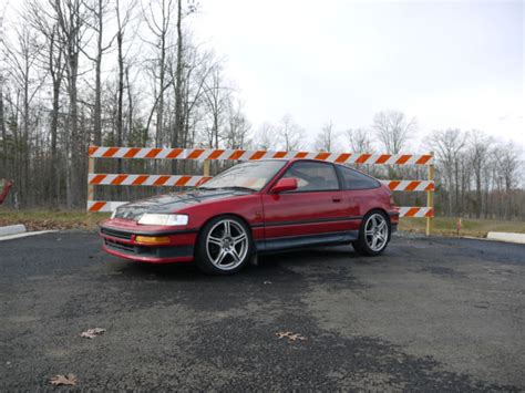 Jdm 1991 Honda Cr X Ef8 Si R Rhd Car Rare Glass Top Sir Crx B16a Red