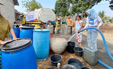 Kekeringan Terdampak El Nino Bri Peduli Salurkan Air Bersih Ke