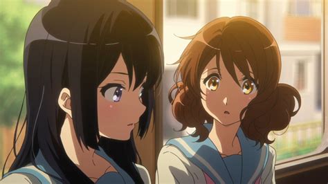 Hibike Euphonium Oumae Kumiko Kousaka Reina Long Hair Blue Hair Short Hair Brunette Anime Anime