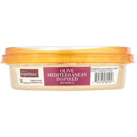 Taste Of Inspirations Hummus Olive Mediterranean Inspired Oz