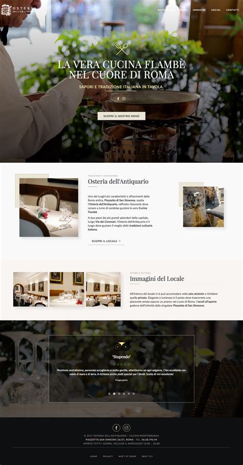 Osteria Antiquario On Behance