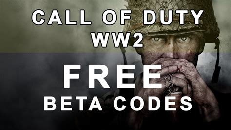 Call Of Duty Ww Free Beta Codes Giveawayempire Limited Youtube