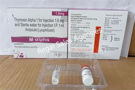 Thymosin Alpha Injection Vial Glass Ampoule At Box In Vasai