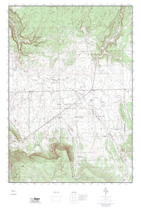 MyTopo Basin Colorado USGS Quad Topo Map