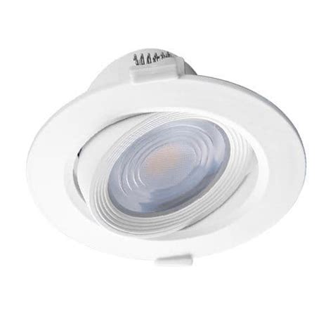 Spot Led Encastrable Orientable Miidex W Lm K Mm Blanc