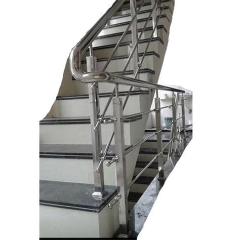 Mm Thick Polished Finish Galvanized Modern Stainless Steel Staircase