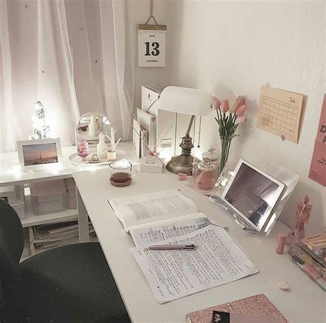 Stationary Organization Desk Aesthetic And Stationary Aesthetic