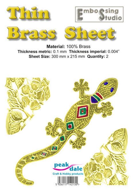 Brass Embossing Foil 2 Sheets Etsy