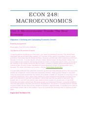 ECON 248 Study Guide Unit 3 Docx ECON 248 MACROECONOMICS Unit 3