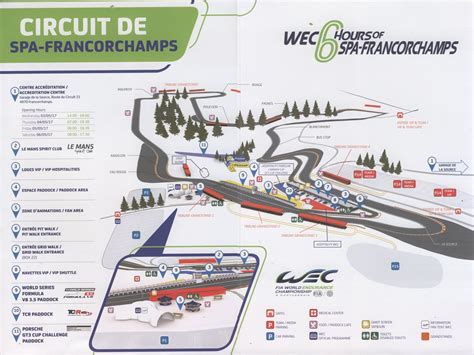 Spa Race Track Map