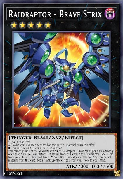 Yu Gi Oh Wiki Raidraptor Brave Strix