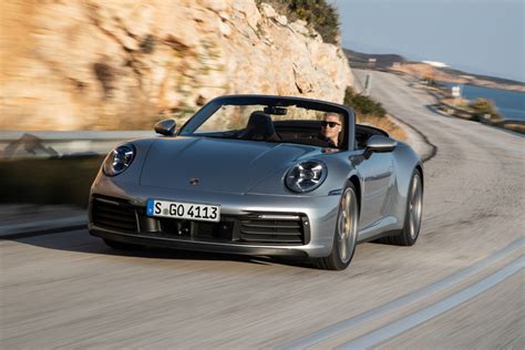 Silver Porsche Convertible