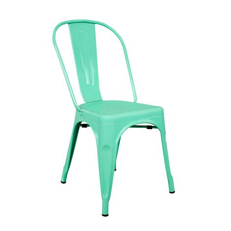 Silla Tolix Metálica Verde Menta de AMBIENT