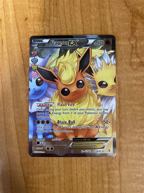 Pok Mon Tcg Flareon Ex Generations Rc Holo Full Art Ultra Rare Ebay