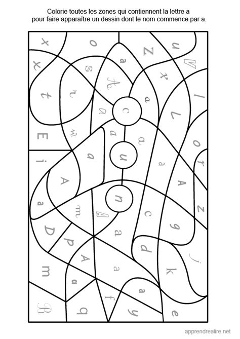 Coloriage Magique Lettre A Apprendre Lire