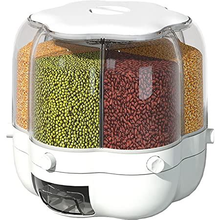 Amazon Xiyao Lb Rice And Grain Storage Container Rotating