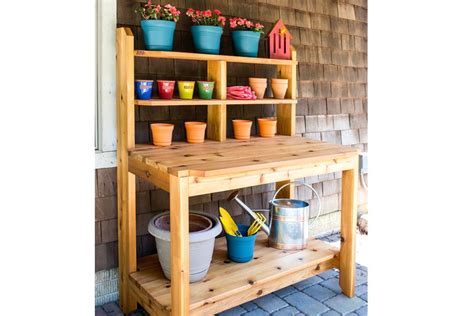 Potting Bench Plans How To Build A Cedar Potting Bench 56 OFF