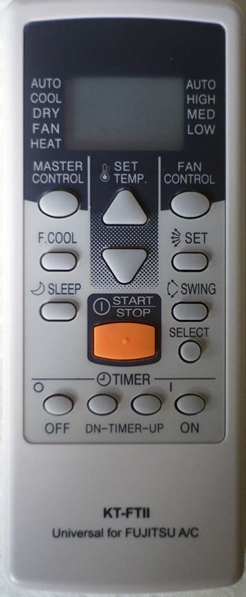 Fujitsu Aircon Remote Control Brand In One