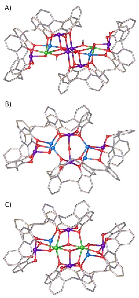 Single Crystal X Ray Structures Of A B And C Colour Code