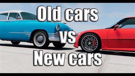 Old Cars Vs New Cars Vs Electric Cars Crash Test Beamng Drive Youtube