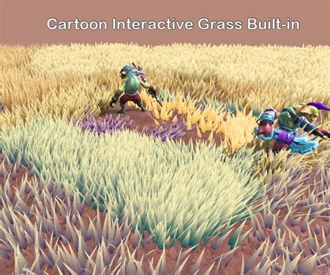 ArtStation - Unity Shader - Cartoon Interactive Grass built-in | Game ...