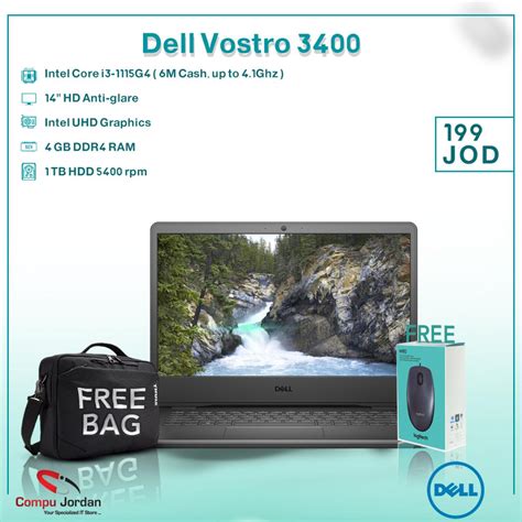 Dell Vostro 3400 11th Gen Intel I5 1135G7 14 Inches FHD Anti Glare