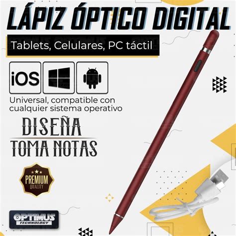 L Piz Ptico Digital Capacitivo Activo Stylus Pen Compatible Con