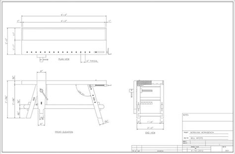 Free Workbench Plans For The Moravian Workbench