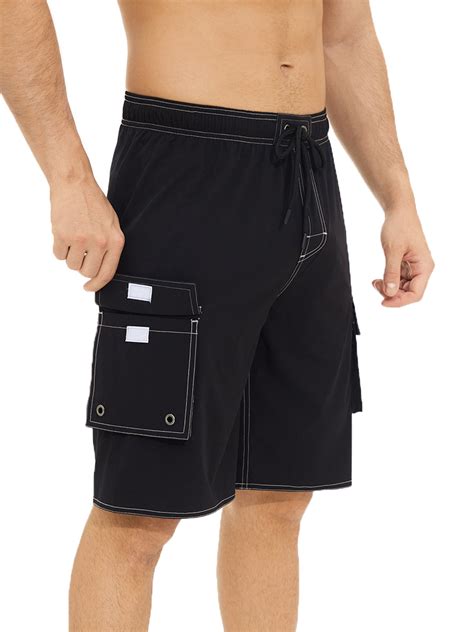 Tsseiatte Mens Elastic Waist Drawstring Workout Gym Joggers Shorts Knee