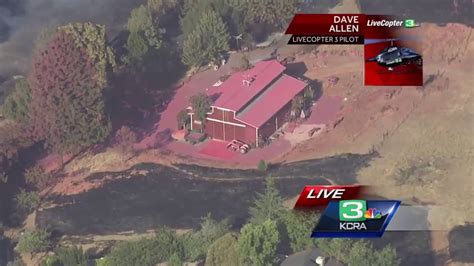 Livecopter 3 Aerial Shots Of Wildfire In Calaveras County Youtube