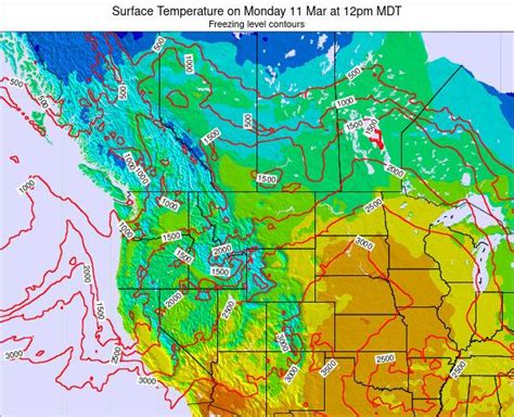 Montana Surface Temperature On Friday 10 Sep At 12am MDT