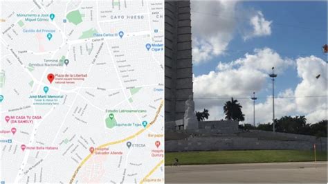 Google Maps cambia el nombre de Plaza de la Revolución por Plaza de la